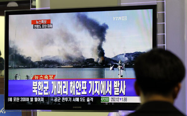 South Korean news channel YTN sends out a news alert with in-depth analysis about the situation in Yeonpyeong Island 20 minutes after the bombardment. Graphic Courtesy of Journalists Association of Korea