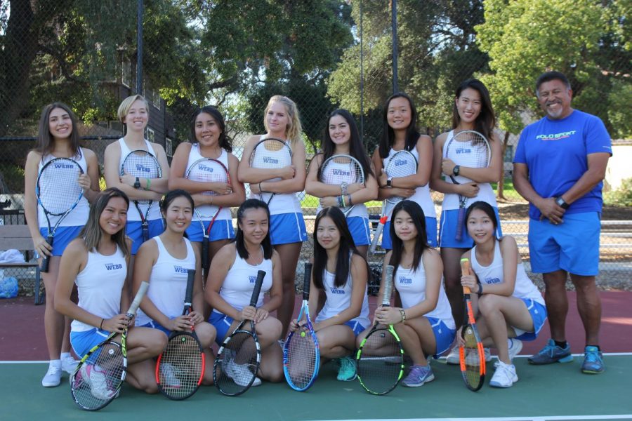 Glancing+back%3A+A+photo+of+the+girls+tennis+team.+Graphic+courtesy+of+Elena+Monroe+%2818%29+