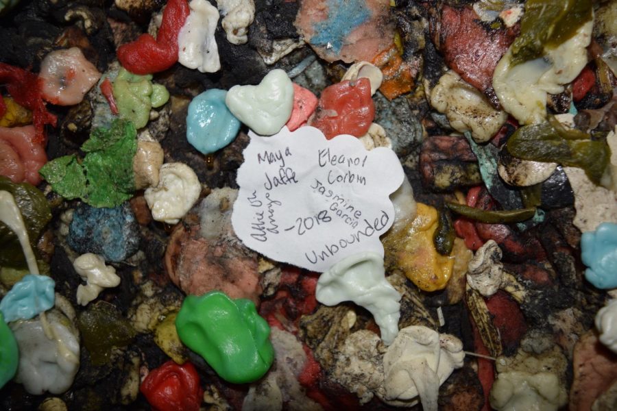 The Bubblegum Alley located in downtown San Luis Obispo is an alley that welcomes tourists to stick their pieces of chewed gum on the two 15ft by 70 ft walls.