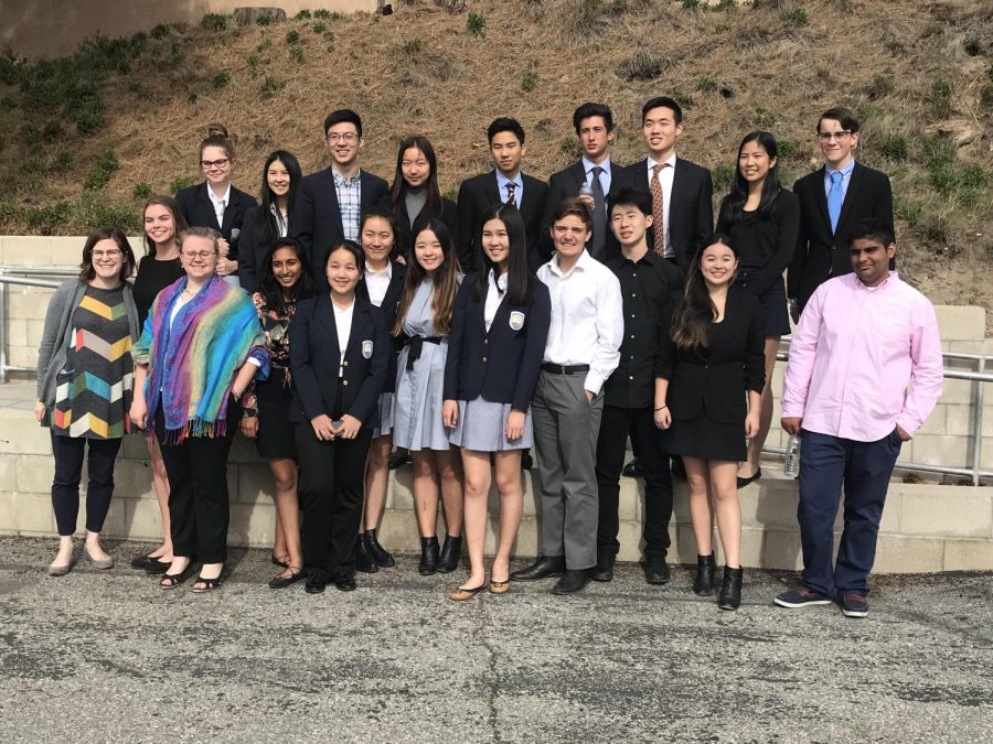 Webb Debate Team in the 2018 Championship Tournament at Rim of the World High School