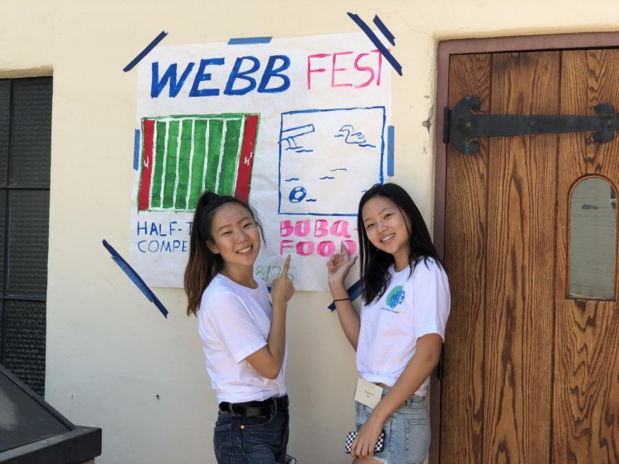 International student liaisons Alice Hou (20) and Vivien Xi (21) will be sure to attend student governments Webb Fest on August 25th.