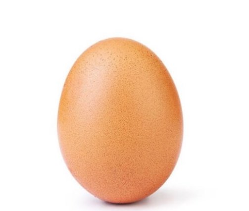 An egg becomes the most liked picture on Instagram. Graphic courtesy of @world_record_egg.