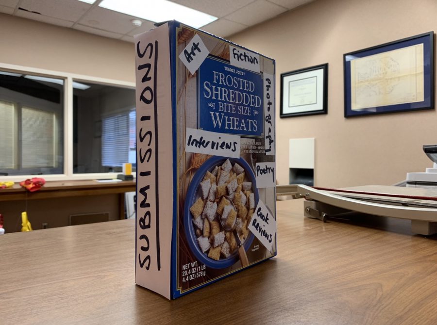 Dont forget to drop off your contest submissions in the cereal box in Fawcett Library!