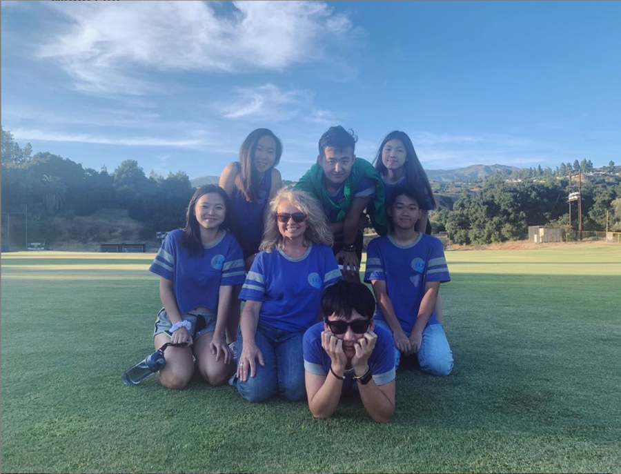 The ISL’s with Mrs. Quick on Chandler Field.