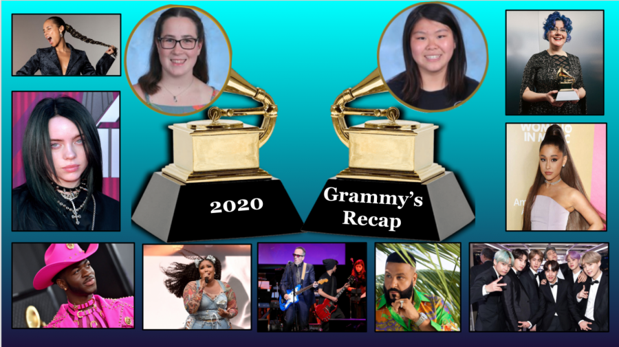 Laura Haushalter (21) and Enya Chi (20) break down the Grammys. Graphic courtesy of Laura Haushalter