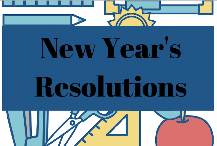 This podcast features some students New Years Resolutions for the new decade. Graphic courtesy of Kara Sun