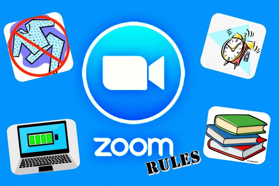 Here are the do’s and donts of Zoom. Remember to dress appropriately, show up to the Zoom on time, and be prepared to learn. Do not show up late to class in pajamas. 