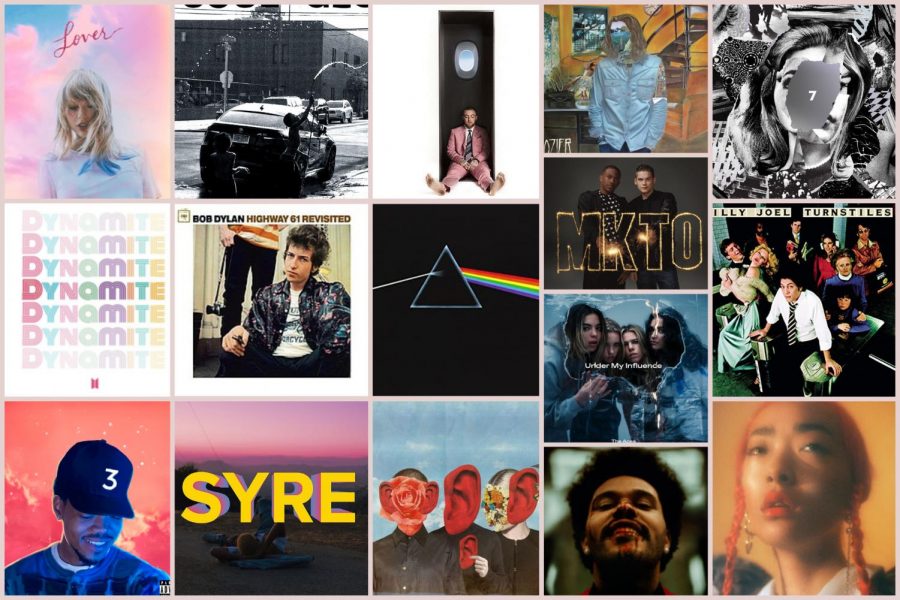 Here are the albums of songs featured on this year's staff playlist.