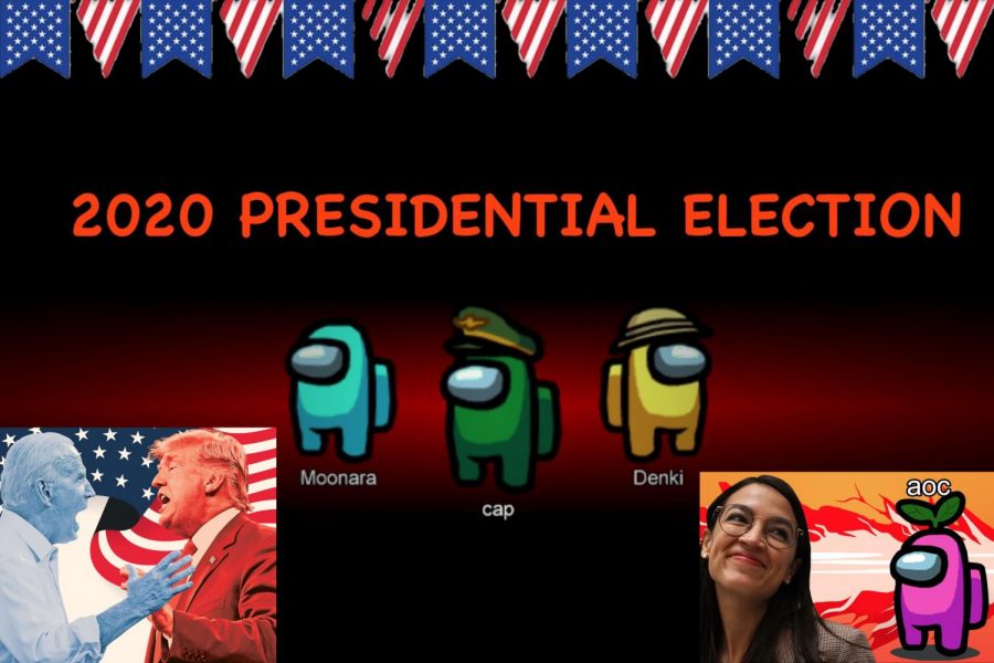 AOC’s Among Us stream has influenced many eligible Generation Z voters to take part in the 2020 presidential election. Graphic courtesy: Leeann Shu (‘22).