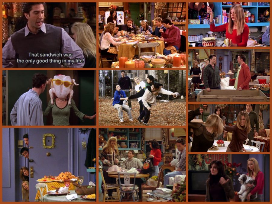 A collage of the best Friends Thanksgiving episodes. 