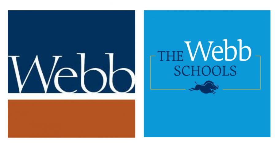 The new Webb Schools logo (right) is a sharp contrast to the old logo (left). Graphic courtesy: Laura Haushalter.