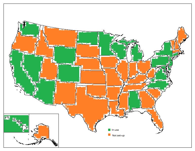 Each state that is using the API to contact trace. 