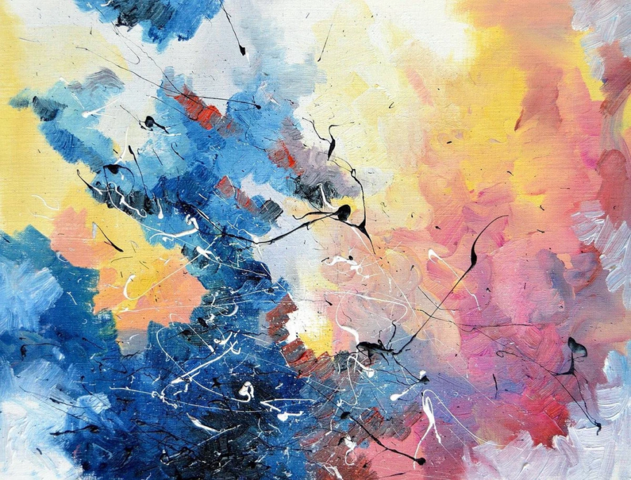  Artist Melissa McCracken has chromesthesia, a form of synesthesia allowing her to listen to music and paint a canvas of colors and patterns she sees in the songs.