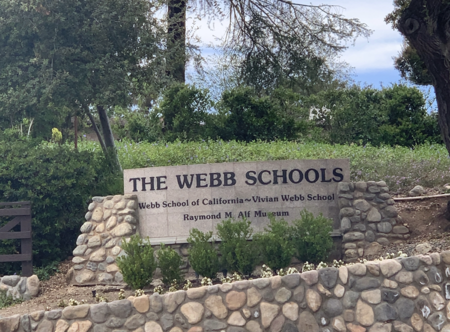 The Webb Schools sign