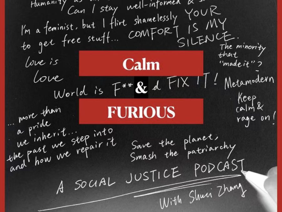 Cover art of Calm and Furious, designed by Shuci Zhang (23).