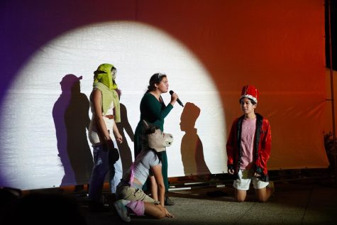 Class of ‘23 performs a short rendition of Shrek starring Jolina Zhao (‘23), Angie Zhang (‘23), Emilia Bordage (‘23), and Ian Chang (‘23). In the Snoop Dogg Cinderella story, the Shrek posse makes a cameo appearance during the “wrong channel” segment. “It was fun to really come together as a class and I thought this year, our hard work would finally pay off,” said Ian Chang (‘23), who played Lord Farquaad in the senior skit. Many seniors mirror Ian’s sentiment, expressing that the hard work and lead-up to this year’s performance was what made the outcome all the more disappointing. 