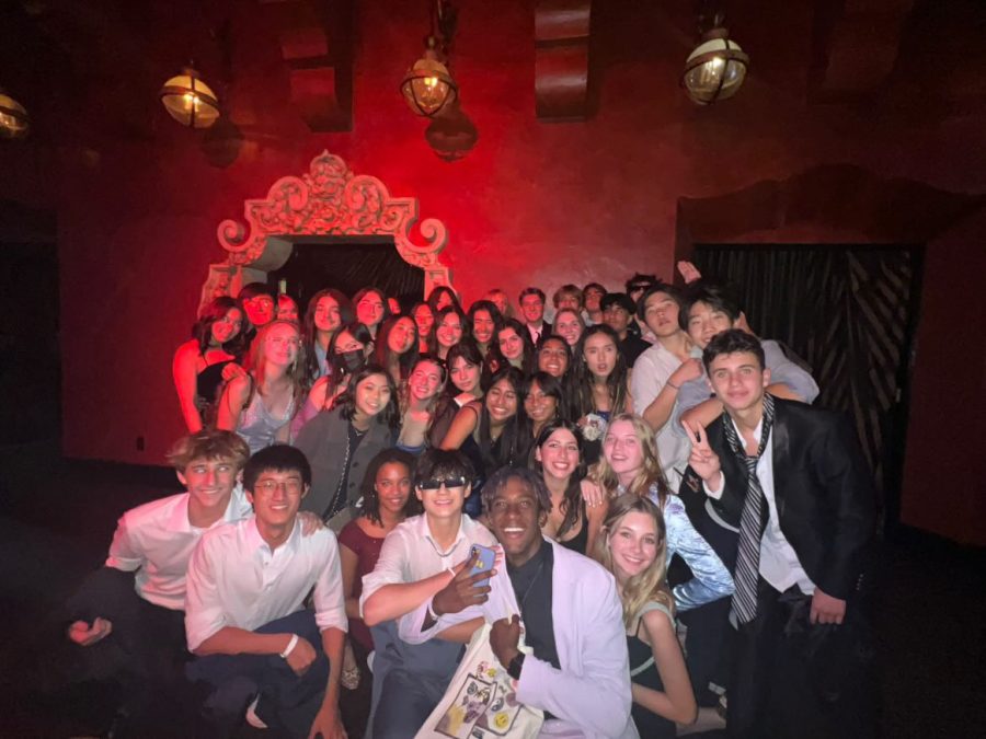 At the end of the dance, the Class of ‘25 gathers for a class photo. “What?” said Kenny Clay (‘25) across the venue as he finds out he almost missed the photo. The class shouts, “25!” as a call back to Theme Night. 