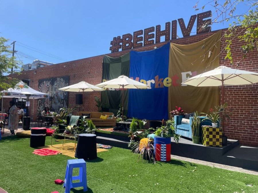 As the doors open for the Black Flea, vendors, attendees, and shop-owners prepare for a day full of excitement and fun. The 125,000-square-foot Black-owned venue, called the Beehive, is decorated with tapestries, seating spaces, and art.