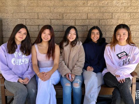 From left to right: Heloise Robertson (23), Nancy Lin (23), Kaylynn Chang (23), Narineh Madikians (23), and Noe Chock (23) sit at the bench in front of the library. As 2022-2023 Head Editors of the Webb Canyon Chronicle, they have led the publication through various group projects, solo runs, and media explorations. They are the backbone of our student-run newspaper and a constant source of support and inspiration. We have compiled some fun facts about them in a buzzfeed quiz, and please click below to uncover your hidden journalistic personality! 
