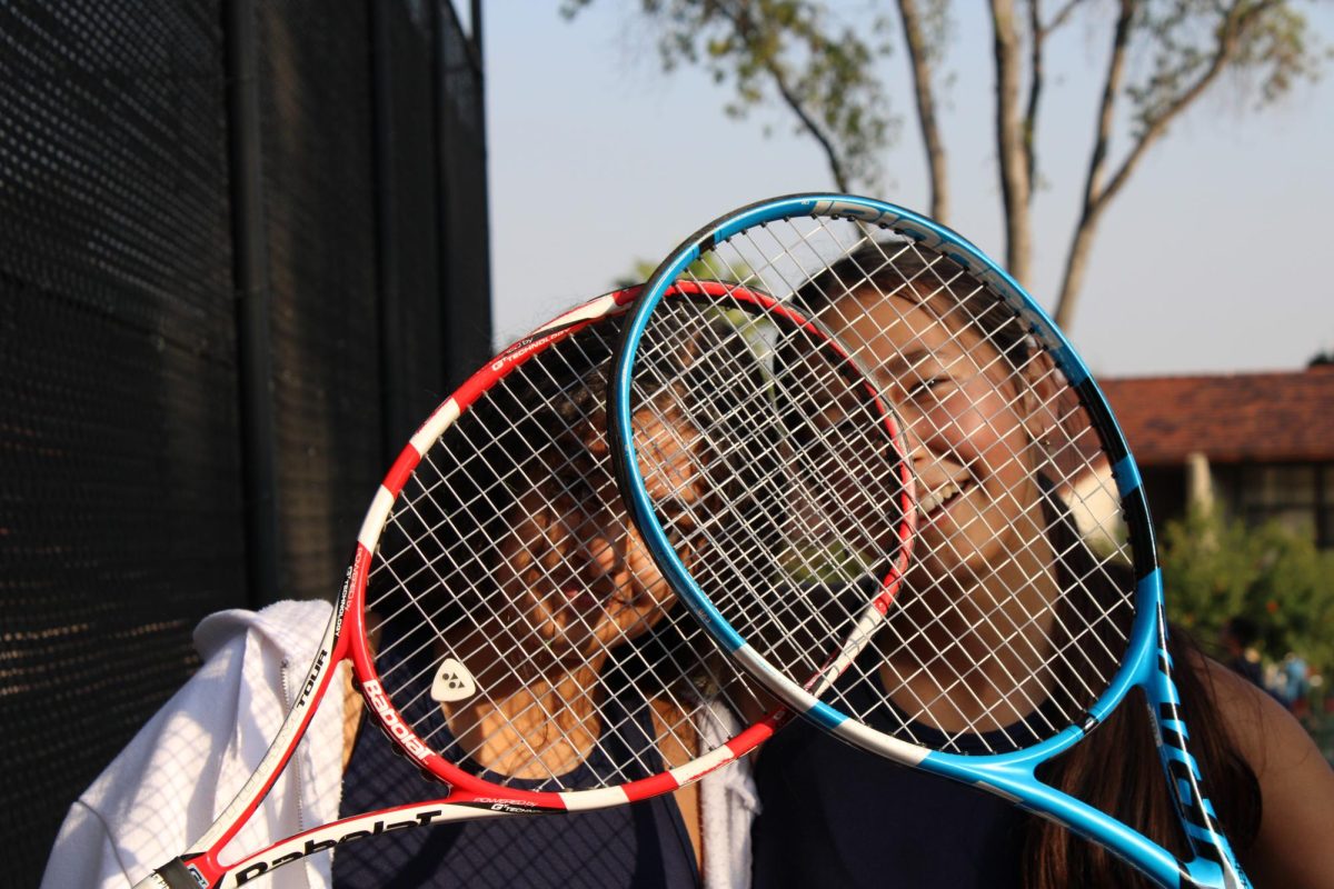 After having a very successful season, Saira Bhagat (‘25) and Jasmine Beseth (‘25) take a break after qualifying for CIF individuals. Both have dominated the court on varsity since freshman year, and their three years together shows in their excellent communication on the court. “I’m most proud of the fact that we made it to CIF, and we had a really great season with a lot of spirit,” said Saira. Jasmine agreed that this season, everyone bonded really well and contributed to a positive team spirit. “This season, Im proud of getting to know everyone and having fun,” Jasmine said.
