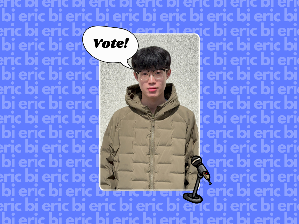 Eric Bi (25) is a rising senior boarding student applying for Student Government Exec.