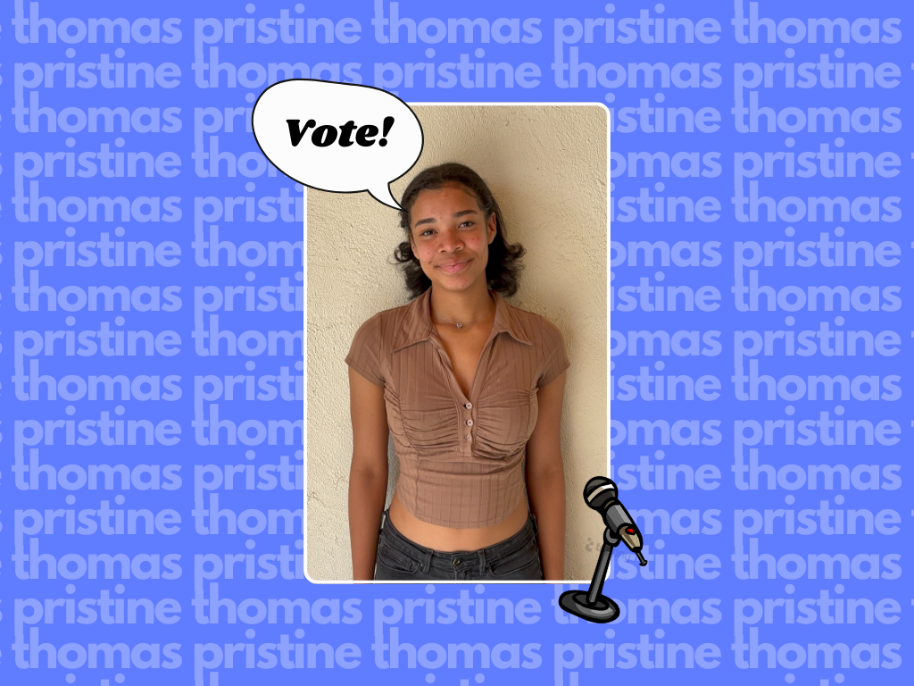 Pristine Thomas (25) is a rising senior day student applying for Student Government Exec.