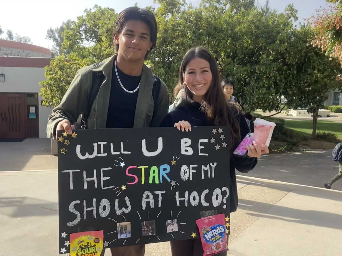 Albert Taylor (‘26) wanted Berklee Antecol (‘25) to be the star of his show at Homecoming. He got her favorite snacks and Starbucks drink to make it personal to her. Furthermore, he met with her friends and discussed the best details to include on the sign. “It was really cute because he made the poster himself and found out all my favorite snacks,” said Berklee. 