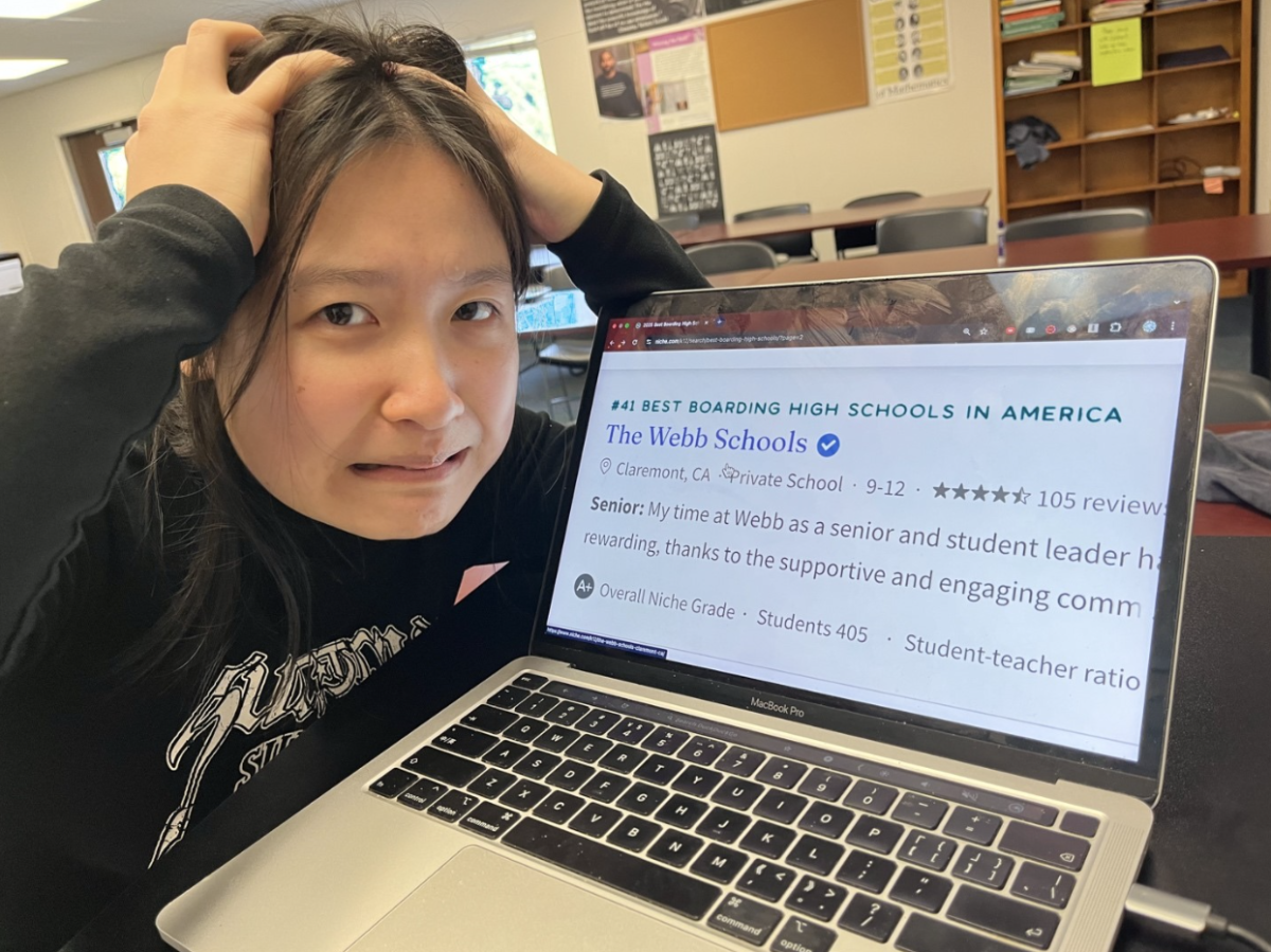 Nichole Lee (‘25) frets over Webb’s change in the Niche Rankings. Since 2022, Webb has fallen from 25th best American boarding high school to 41st. “Of course, the school is more than rankings, but such an enormous drop is not a good sign,” said Nichole.  