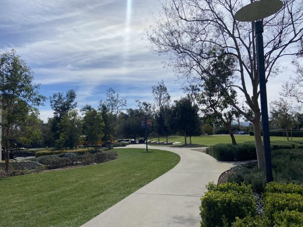 The sun shines above lower campus on a warm February day. Students do not hide from the outdoors as spring-like temperatures emerge following a week of rain. “When it rains, if I'm indoors, I’ll be happy,” said Emma Kaivan-Mehr (‘27). “I think it’s peaceful in a way.” In sunny Southern California, the rain can be a nice change from the warm temperatures that usually exist. 