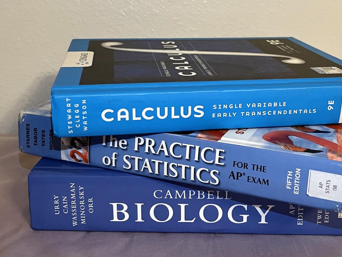 AP textbooks—given to students in the beginning of the year—for calculus, statistics, and biology sit in a pile, a common sight in many student dorms. “I want students to have a class that they can be exposed to the large area of the subject,” said Dr. Joseph Martin, science department faculty. “The Advanced Studies courses let us keep what we like while customizing the classes to better suit our campus.” With the replacement of Advanced Studies courses, students no longer need to study the entire textbooks; they can follow Webb’s own curriculum with a steady pace.  